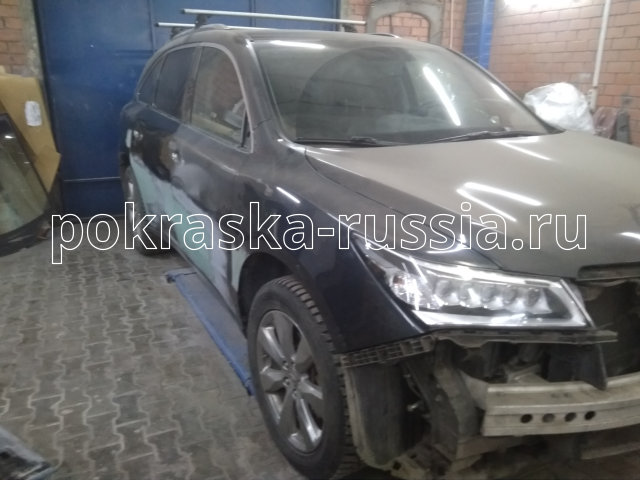 Покраска дверей, крыла и бампера автомобиля Acura MDX В нашем центре по покраске автомобилей в Москве была осуществлена покраска дверей, крыла и бампера автомобиля Acura MDX 7